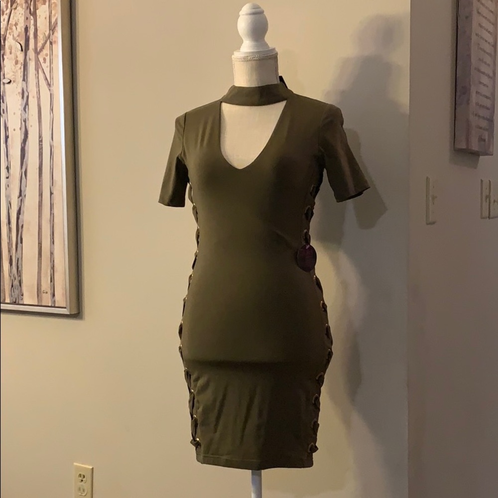Olive dress, Sexy, classy